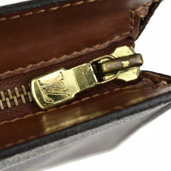 LOUIS VUITTON LV Pochette Homme Clutch Bag Monogram Leather Brown M51795 60ED261 - Picture 8 of 16